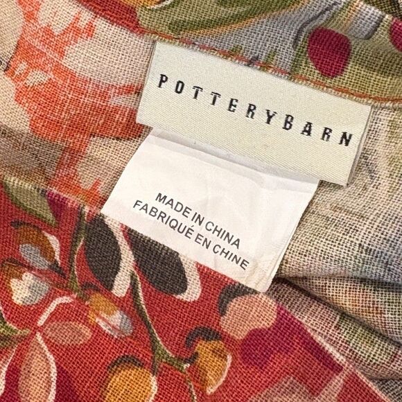 Pottery Barn Vanessa Floral Palampore Duvet Cover Red Queen 2 Std Shams 3PCS Set - Picture 7 of 10